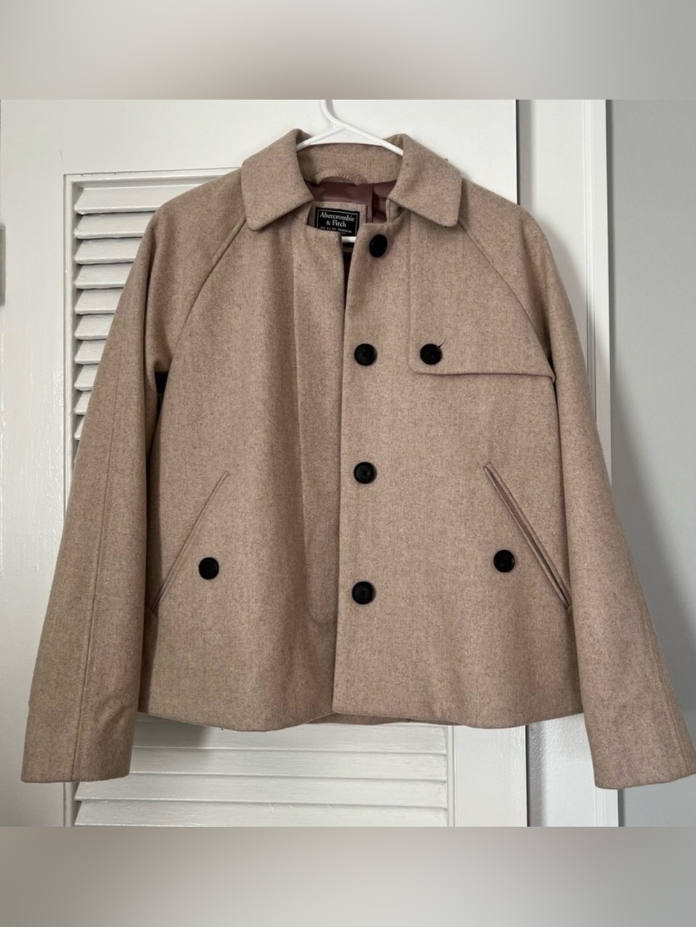 Abercrombie & Fitch Tan Pea Coat